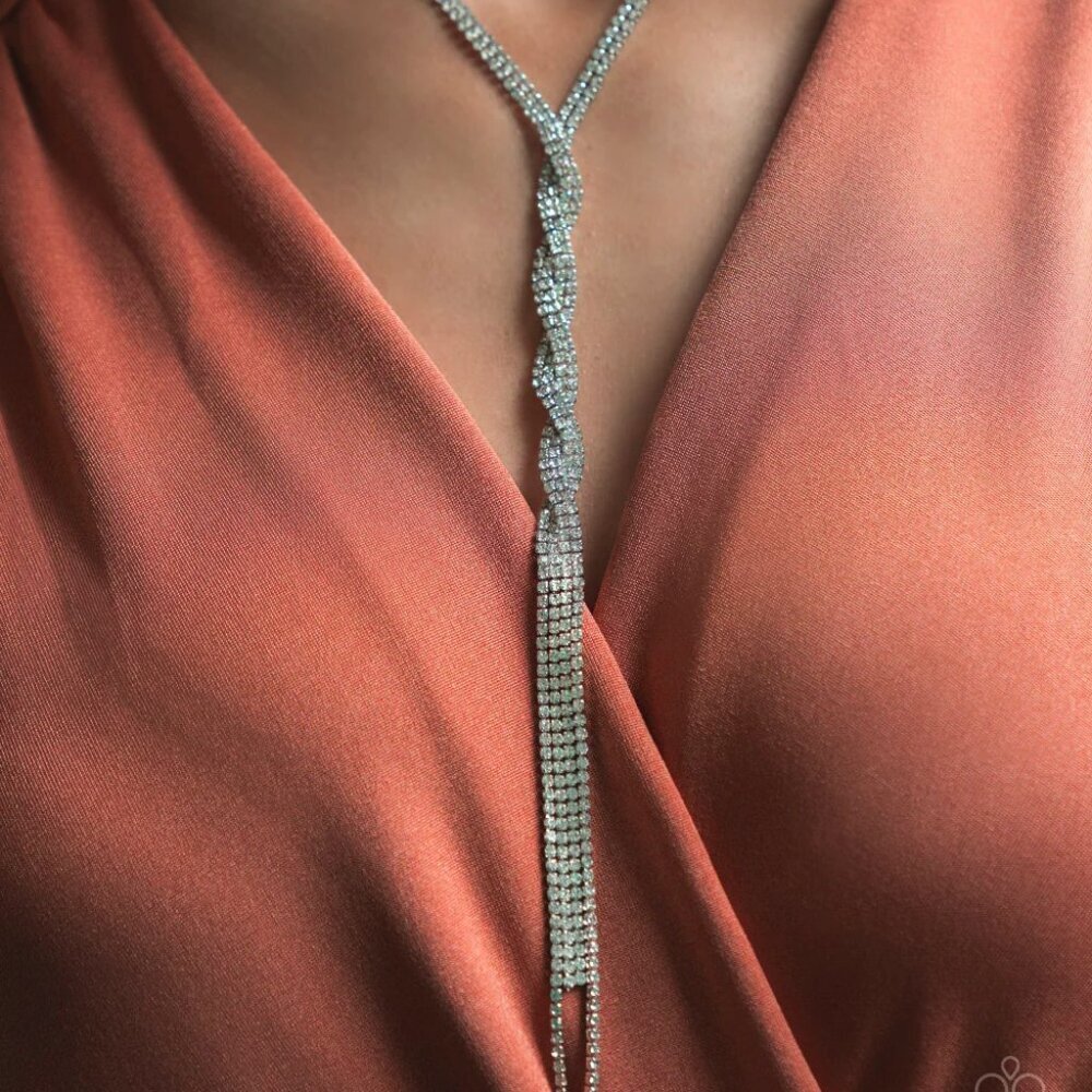 Paparazzi - Impressively Icy - White Necklace - Life of the Party Exclusive